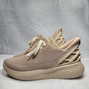 Kizik Athens Hands-Free Knit Lace-Up Sneakers – Fawn – Men's 4.5 / Women's 6